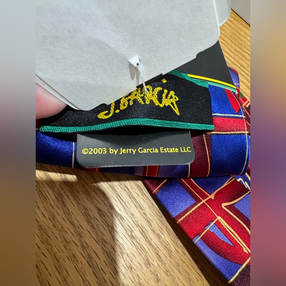 NWT Jerry Garcia Multicolor Gift Box holiday Design Tie vintage y2k - Picture 4 of 5